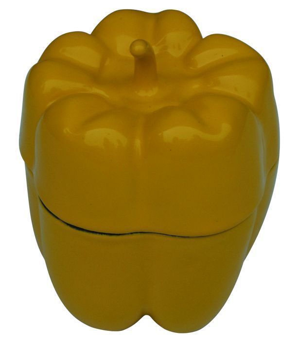Горшочек для запекания Перец (желтый) 0,4 л. 14х11,5 см. Linea FERRO smalto
