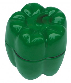 Горшочек для запекания Перец (зеленый) 0,4 л. 14х11,5 см. Linea FERRO smalto
